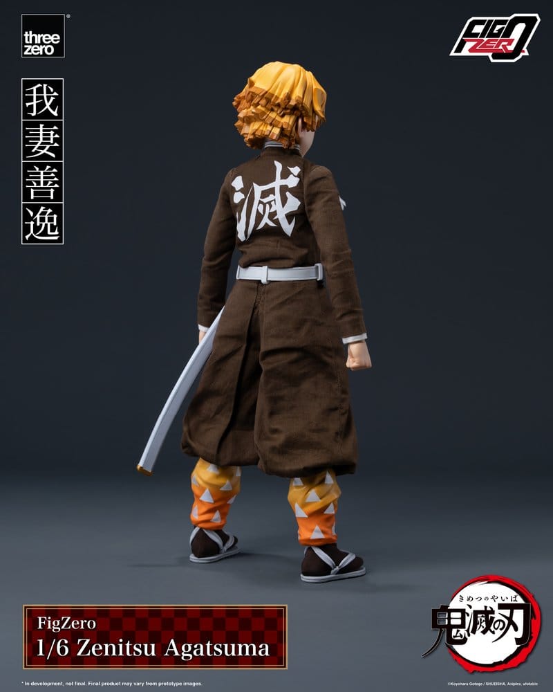 ThreeZero Demon Slayer Kimetsu No Yaiba Zenitsu Agatsuma FigZero 1/6 Actionfigur