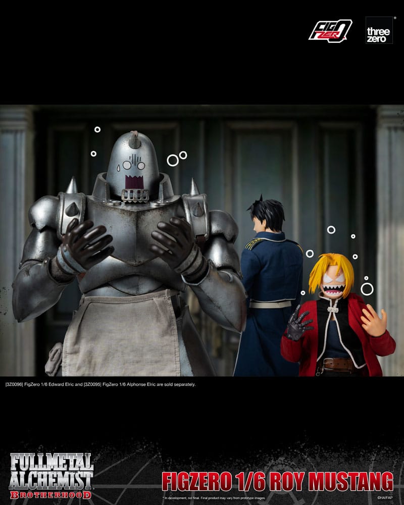 ThreeZero Fullmetal Alchemist Brotherhood Roy Mustang FigZero 1/6 Actionfiguren