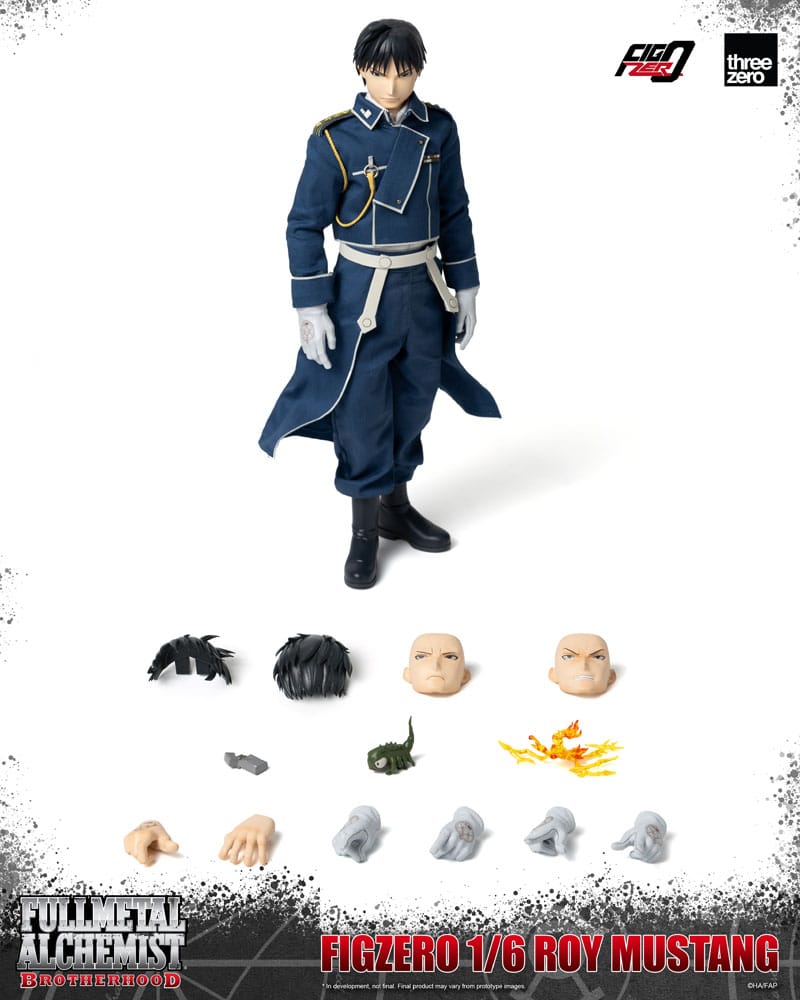 ThreeZero Fullmetal Alchemist Brotherhood Roy Mustang FigZero 1/6 Actionfiguren
