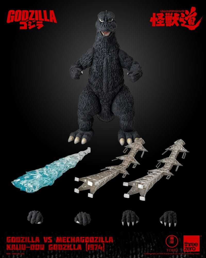 ThreeZero Godzilla vs. Mechagodzilla (1974) Kaiju-Dou Godzilla Actionfigur