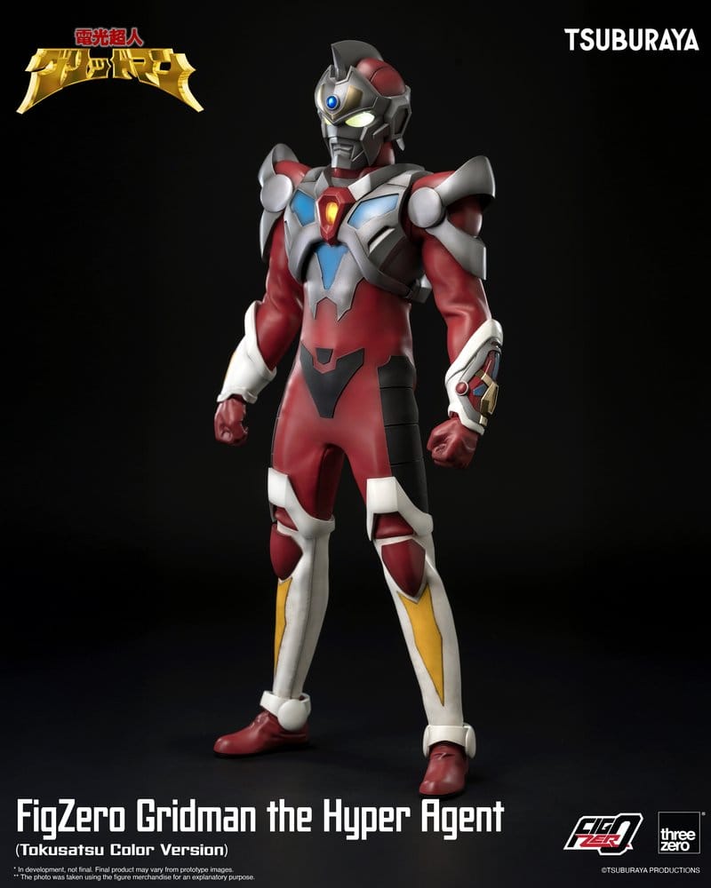 ThreeZero Gridman The Hyper Agent Gridman FigZero Tokusatsu Color Version Actionfigur