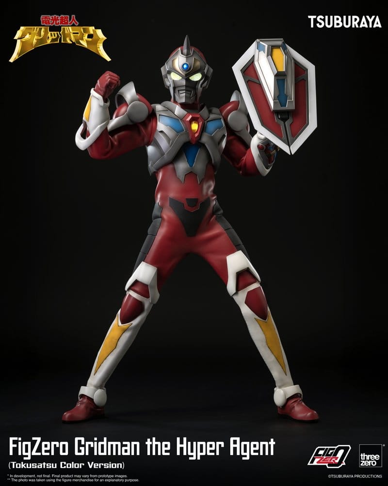ThreeZero Gridman The Hyper Agent Gridman FigZero Tokusatsu Color Version Actionfigur