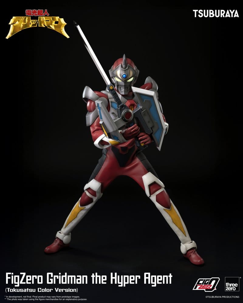 ThreeZero Gridman The Hyper Agent Gridman FigZero Tokusatsu Color Version Actionfigur