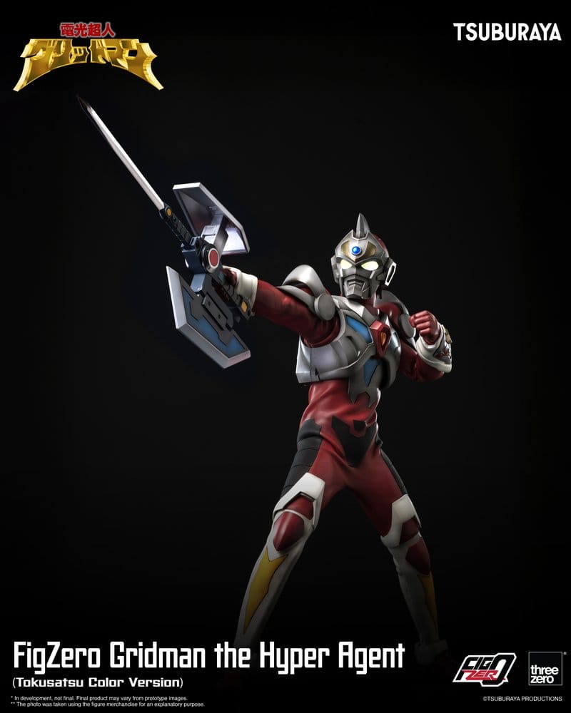 ThreeZero Gridman The Hyper Agent Gridman FigZero Tokusatsu Color Version Actionfigur