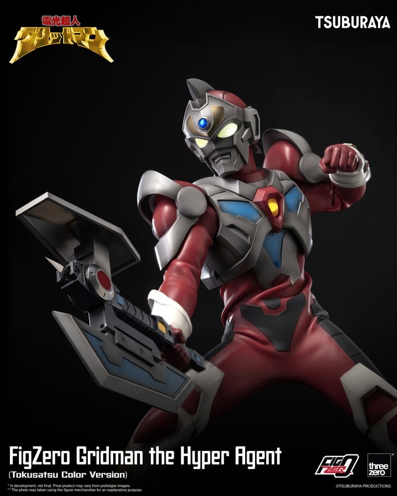 ThreeZero Gridman The Hyper Agent Gridman FigZero Tokusatsu Color Version Actionfigur