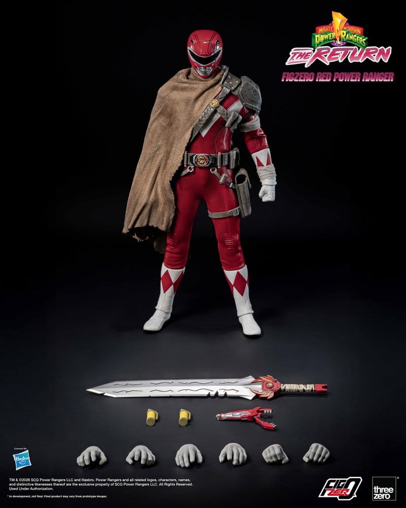 ThreeZero Mighty Morphin Power Rangers The Return Red Power Ranger FigZero 1/6 Actionfigur