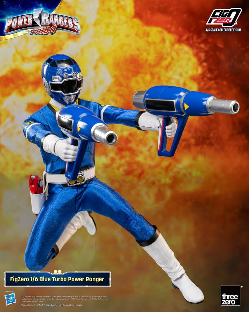 ThreeZero Power Rangers Turbo Blue Turbo Power Ranger FigZero 1/6 Actionfigur