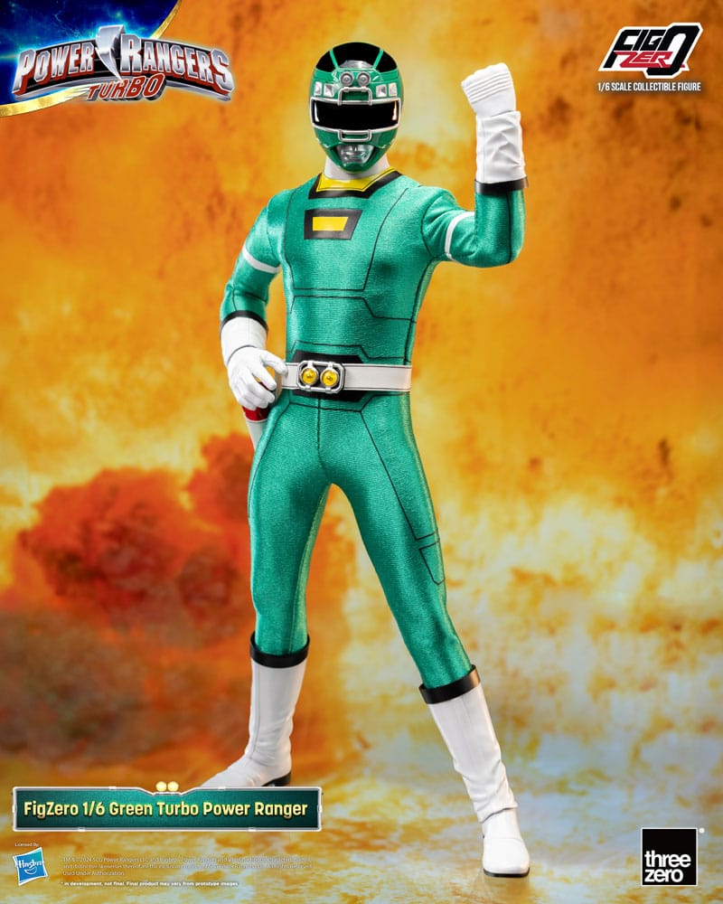 ThreeZero Power Rangers Turbo Green Turbo Power Ranger FigZero 1/6 Actionfigur