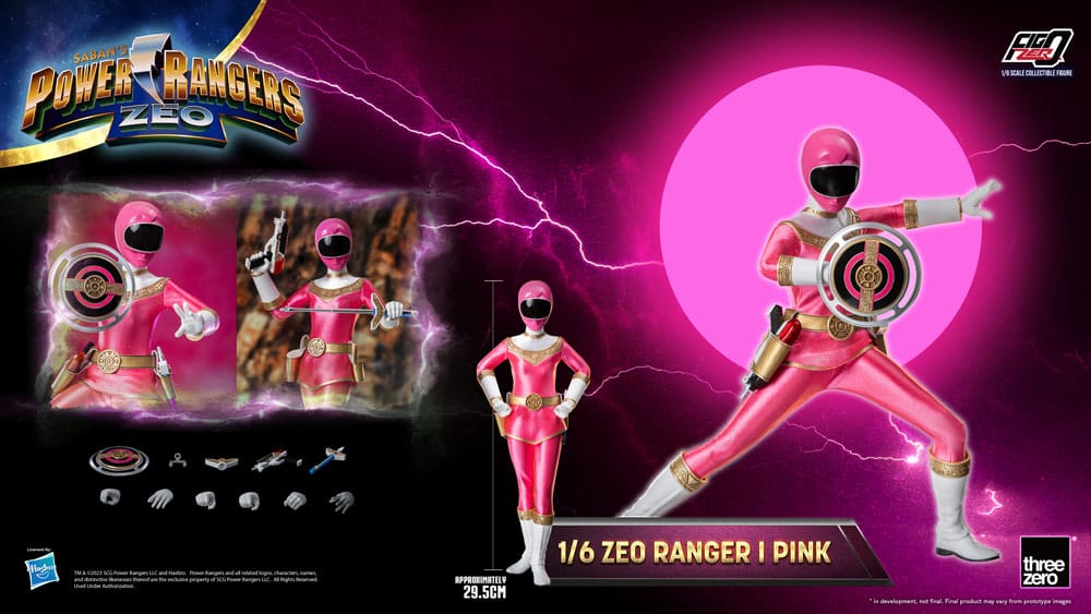 ThreeZero Power Rangers Zeo Ranger I Pink FigZero 1/6 Actionfigur