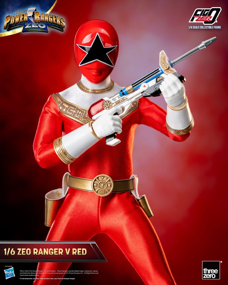 ThreeZero Power Rangers Zeo Ranger V Red FigZero 1/6 Actionfigur
