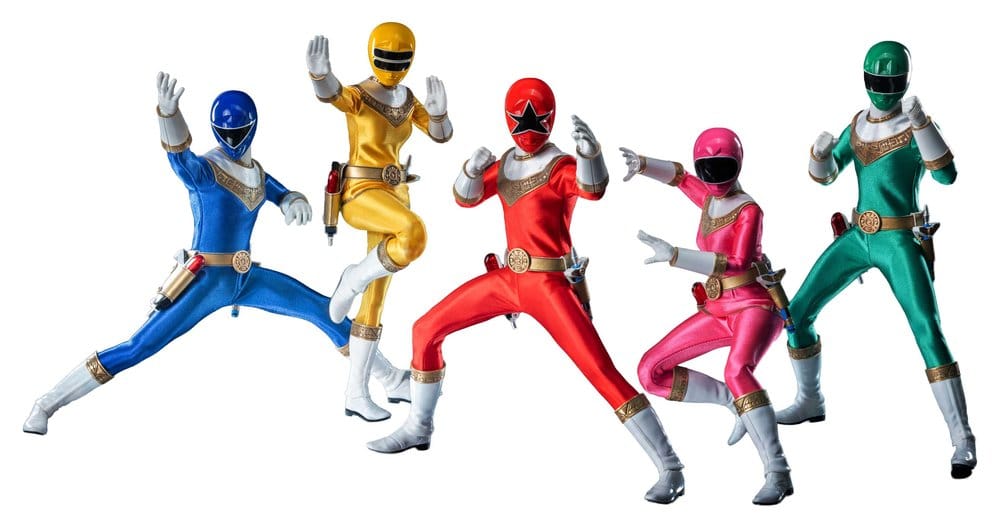 ThreeZero Power Rangers Zeo Zeo Rangers FigZero 5er-Pack 1/6 Actionfiguren