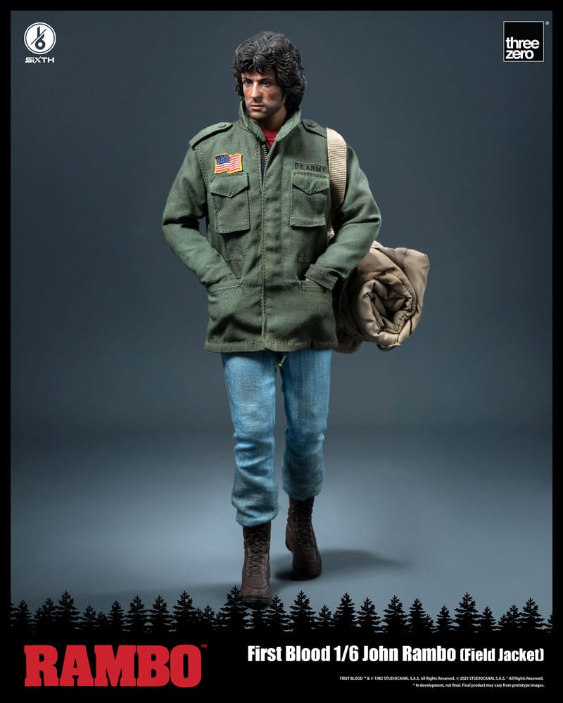 ThreeZero Rambo First Blood John Rambo (Field Jacket) 1/6 Actionfigur