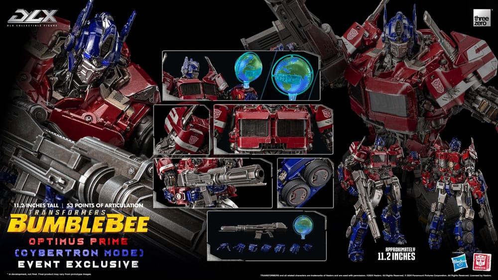 ThreeZero Transformers Bumblebee Optimus Prime Cybertron Mode Actionfigur