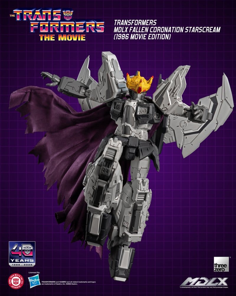 ThreeZero Transformers Fallen Coronation Starscream (1986 Movie Edition) MDLX Actionfigur