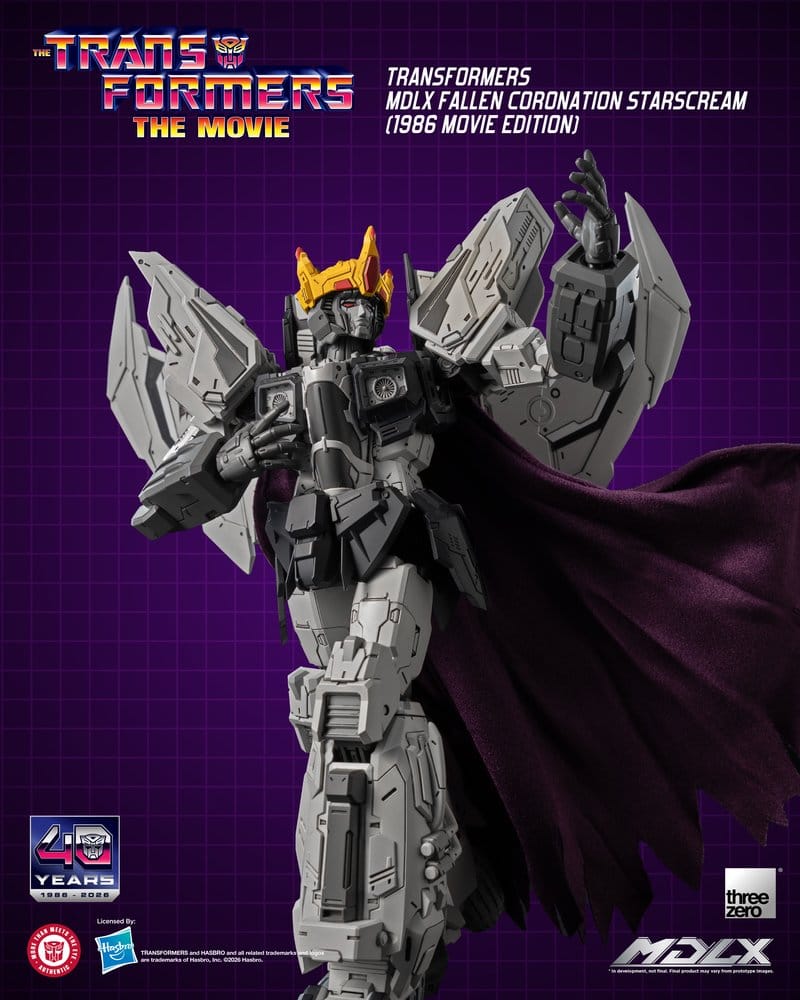 ThreeZero Transformers Fallen Coronation Starscream (1986 Movie Edition) MDLX Actionfigur