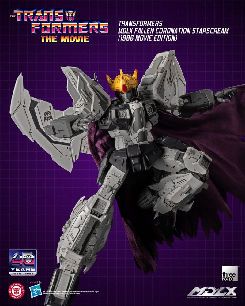 ThreeZero Transformers Fallen Coronation Starscream (1986 Movie Edition) MDLX Actionfigur