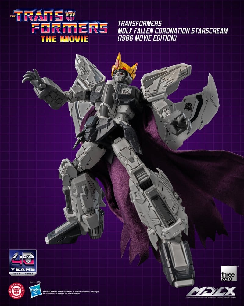 ThreeZero Transformers Fallen Coronation Starscream (1986 Movie Edition) MDLX Actionfigur