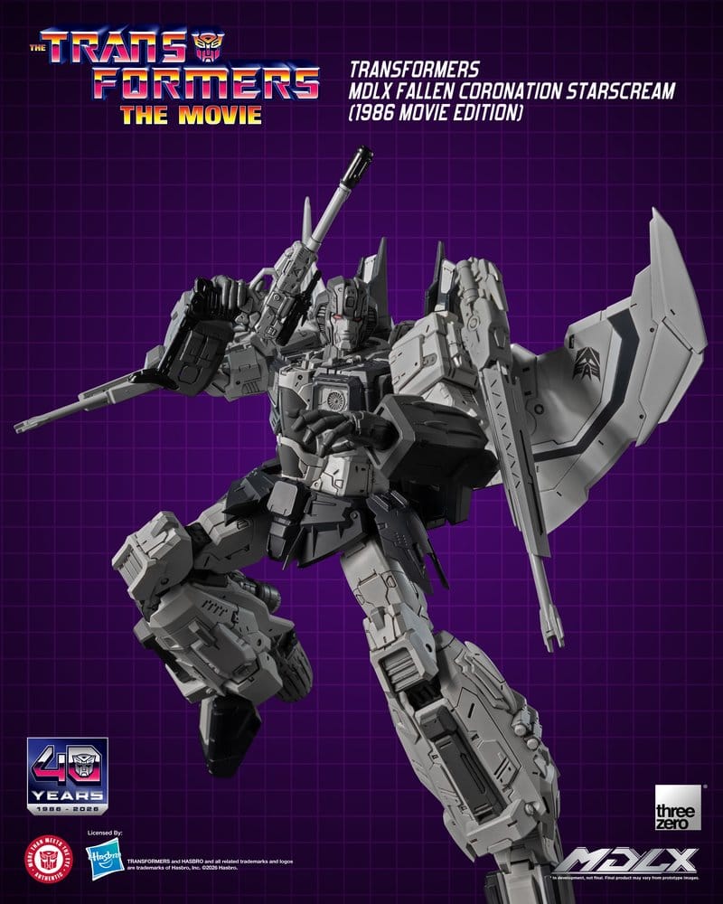 ThreeZero Transformers Fallen Coronation Starscream (1986 Movie Edition) MDLX Actionfigur