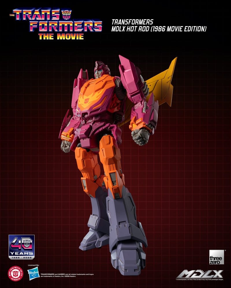 ThreeZero Transformers Hot Rod (1986 Movie Edition) MDLX Actionfigur