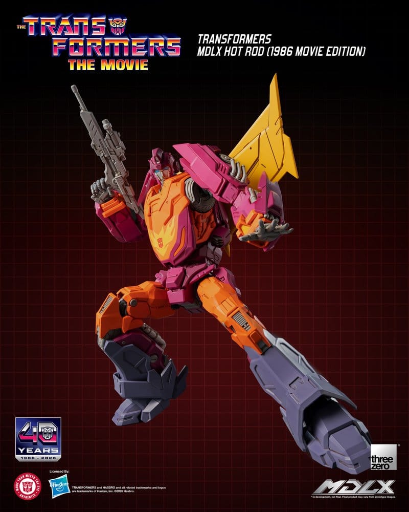 ThreeZero Transformers Hot Rod (1986 Movie Edition) MDLX Actionfigur