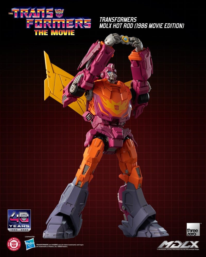 ThreeZero Transformers Hot Rod (1986 Movie Edition) MDLX Actionfigur