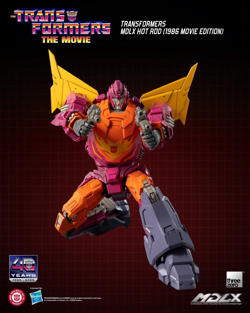 ThreeZero Transformers Hot Rod (1986 Movie Edition) MDLX Actionfigur