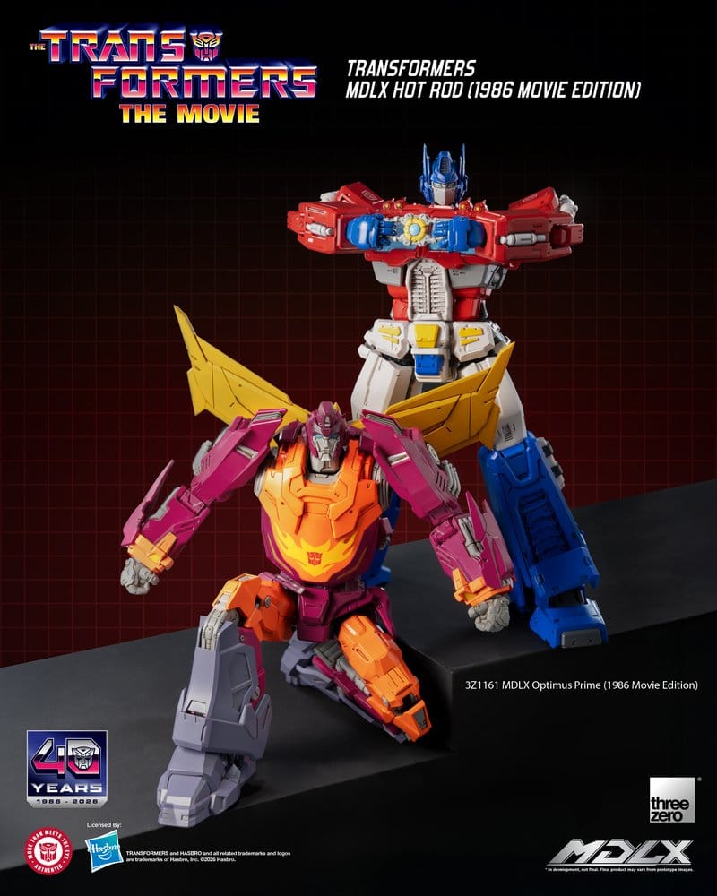 ThreeZero Transformers Hot Rod (1986 Movie Edition) MDLX Actionfigur