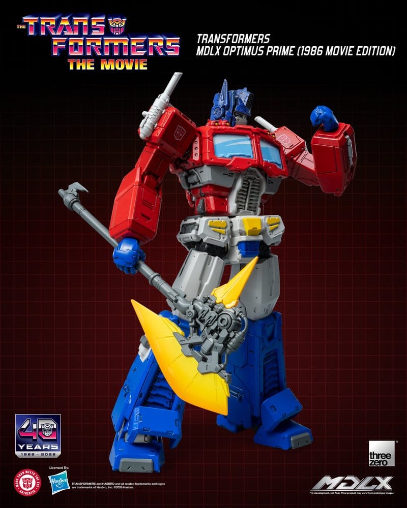 ThreeZero Transformers MDLX Optimus Prime 1986 Movie Edition Actionfigur