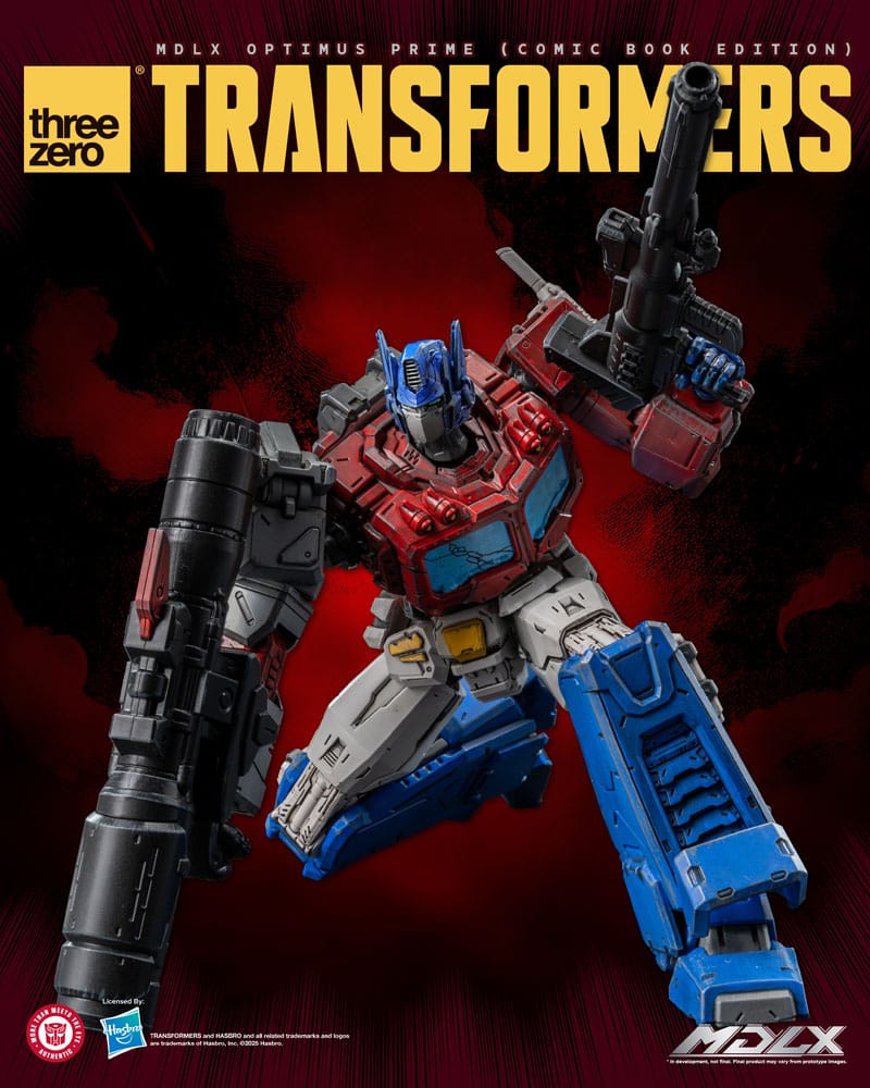 ThreeZero Transformers Optimus Prime MDLX Comic Book Edition Actionfigur