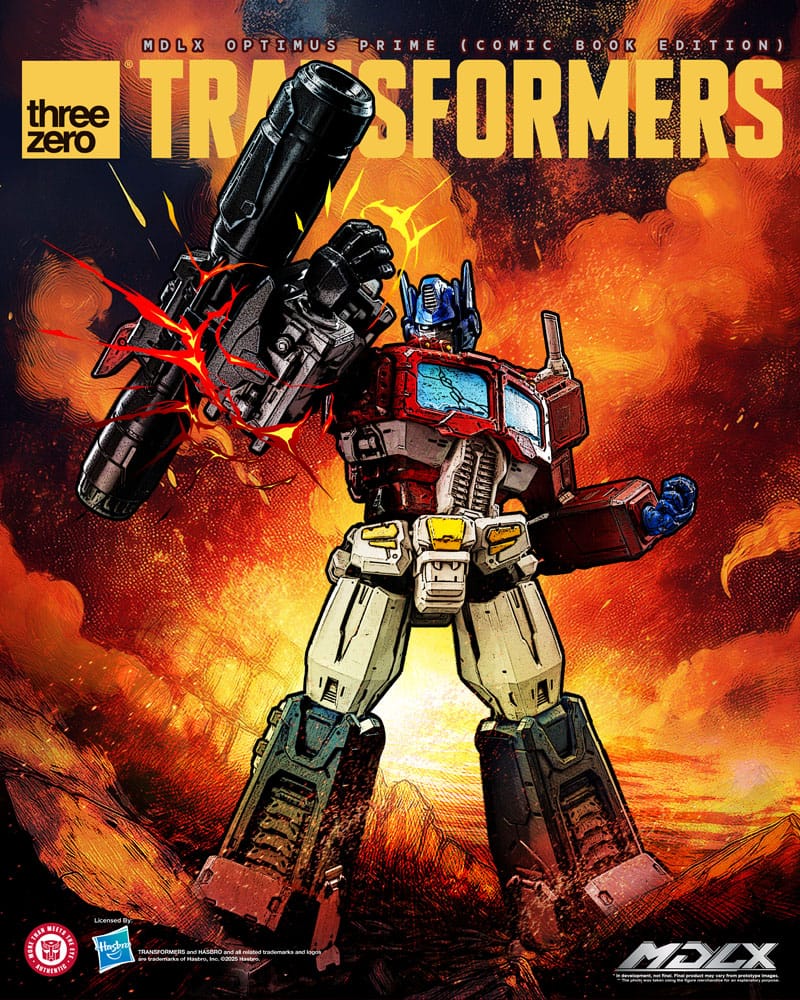 ThreeZero Transformers Optimus Prime MDLX Comic Book Edition Actionfigur