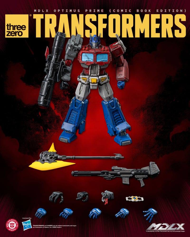 ThreeZero Transformers Optimus Prime MDLX Comic Book Edition Actionfigur
