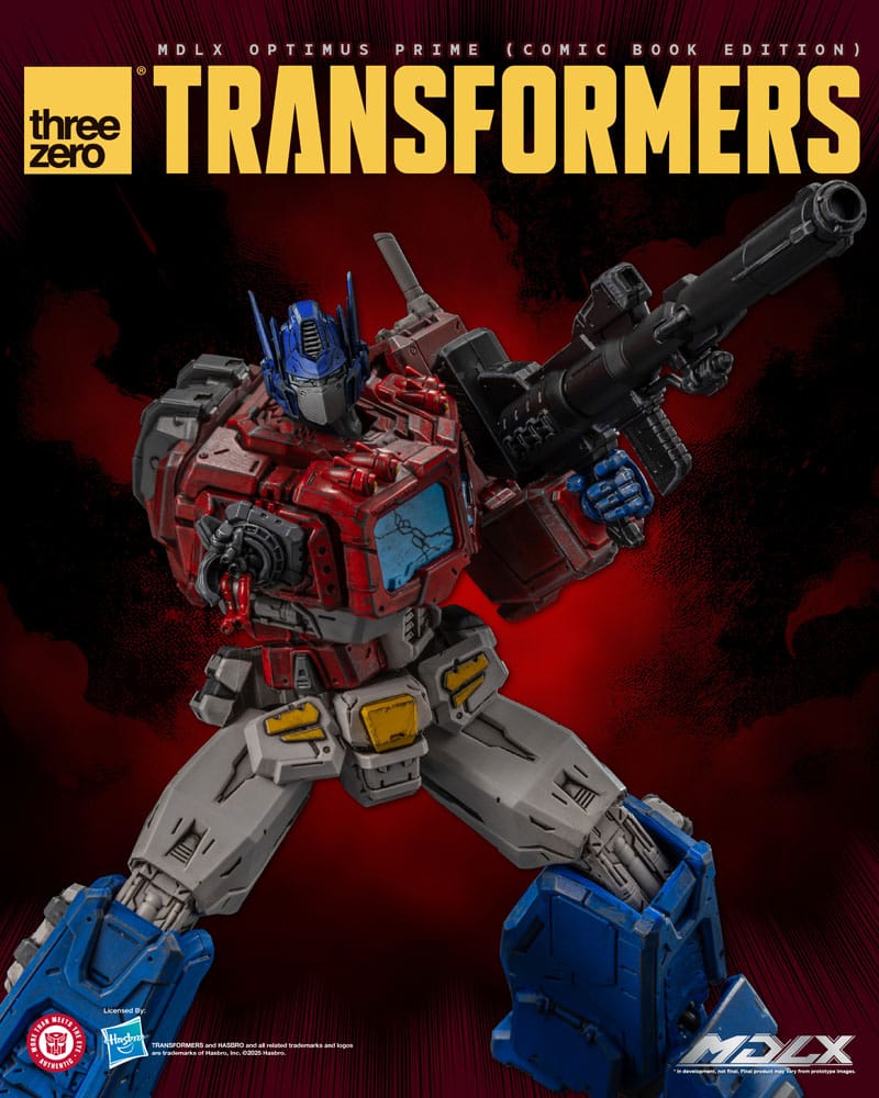 ThreeZero Transformers Optimus Prime MDLX Comic Book Edition Actionfigur