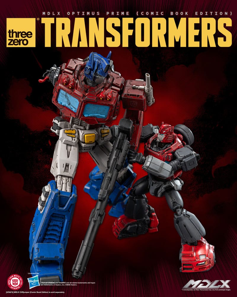 ThreeZero Transformers Optimus Prime MDLX Comic Book Edition Actionfigur