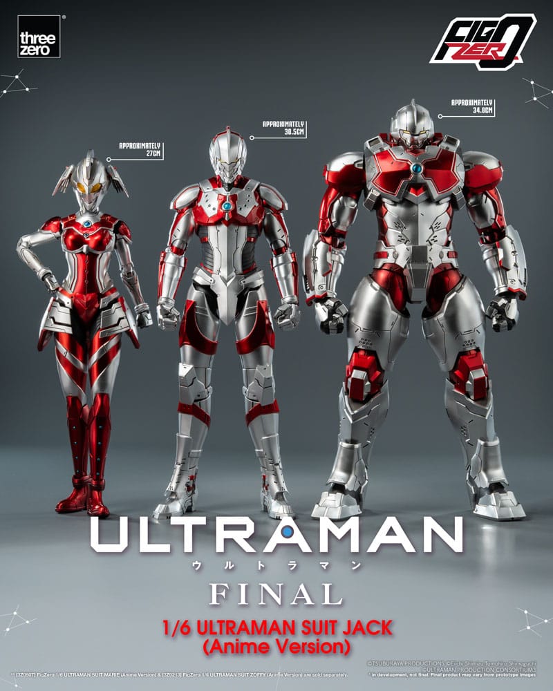 ThreeZero Ultraman Final Jack Ultraman Suit Anime Version FigZero 1/6 Actionfigur