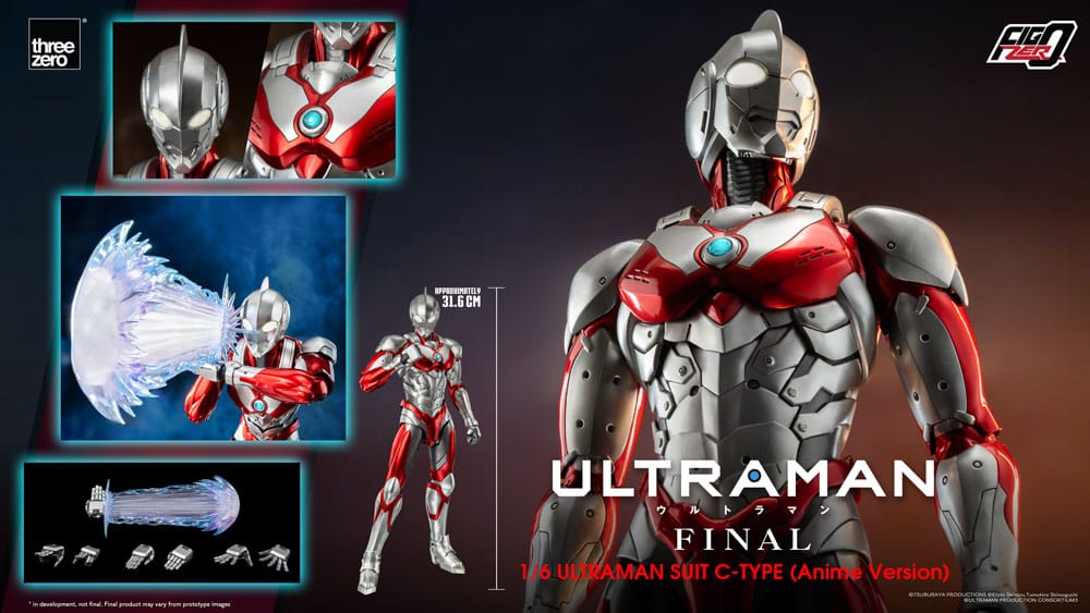 ThreeZero Ultraman Suit C-Type (Anime Version) FigZero 1/6 Actionfigur