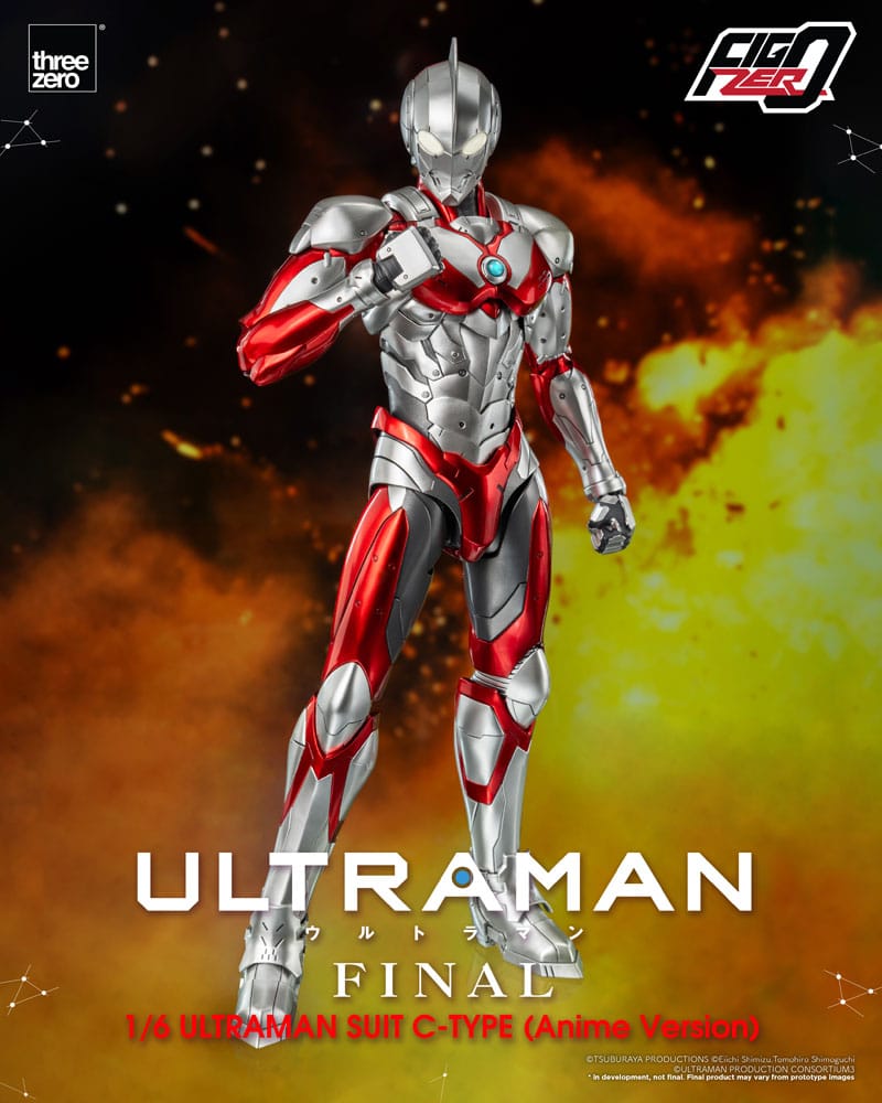 ThreeZero Ultraman Suit C-Type (Anime Version) FigZero 1/6 Actionfigur