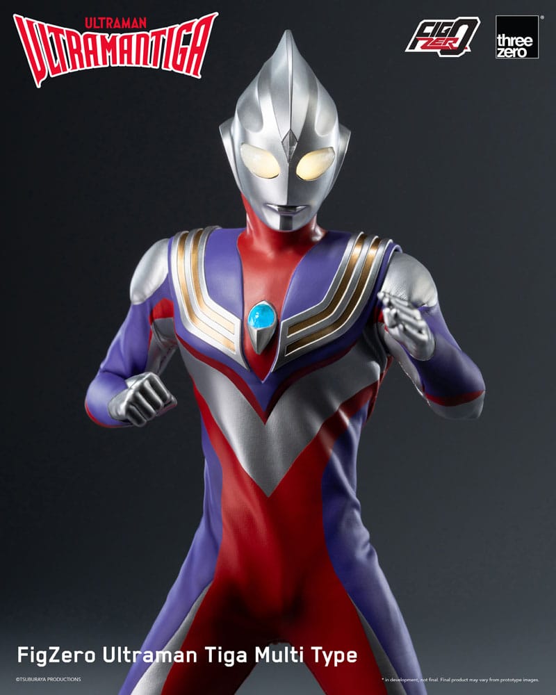 ThreeZero Ultraman Tiga Ultraman Tiga Multi Type FigZero 1/6 Actionfigur