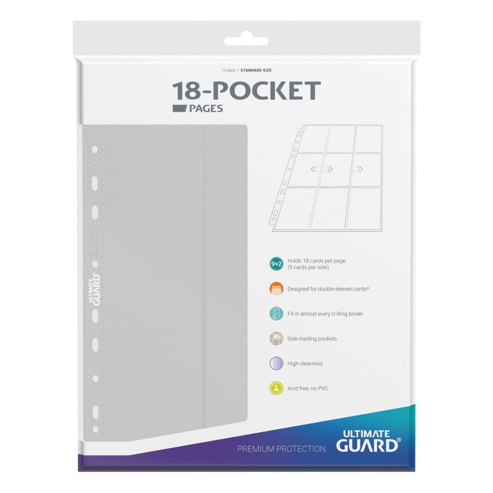Ultimate Guard Ultimate Guard 18-Pocket Pages Side-Loading (10) - White