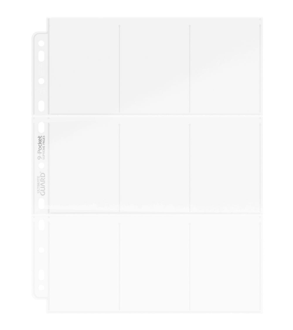 Ultimate Guard Ultimate Guard 9-Pocket Pages Top-Loading (100) - Transparent