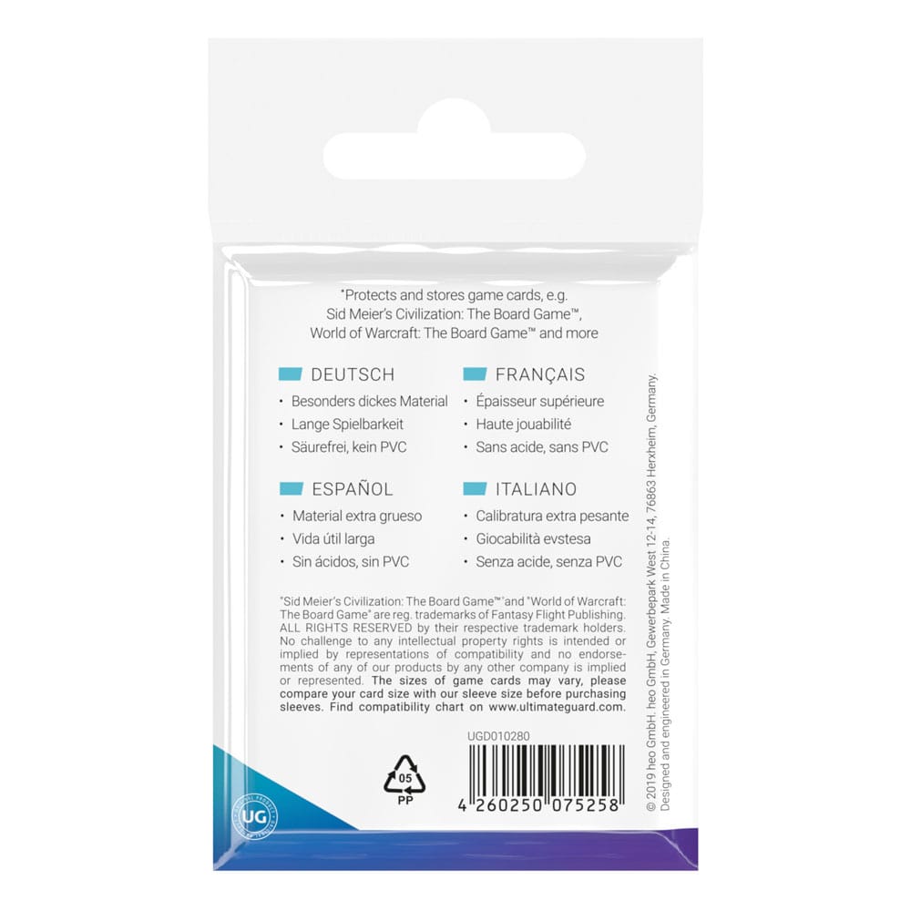 Ultimate Guard Ultimate Guard Board Game Sleeves (50) - Mini American