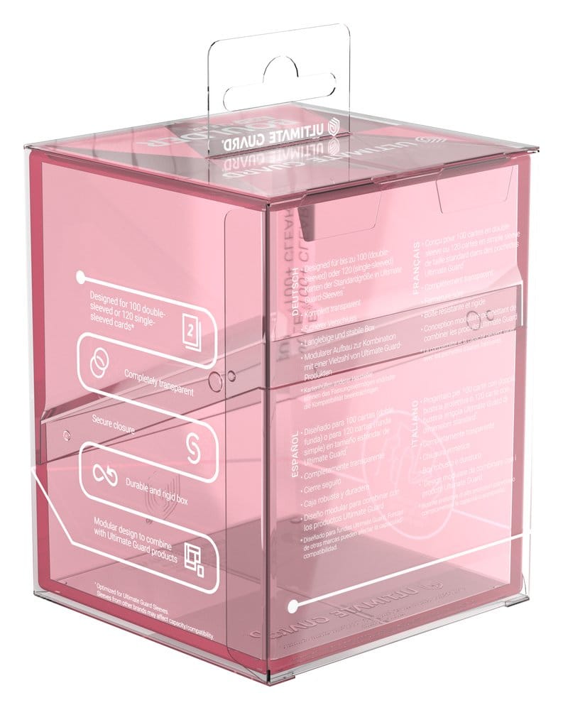 Ultimate Guard Ultimate Guard Boulder 100+ Clear - Rose Quartz