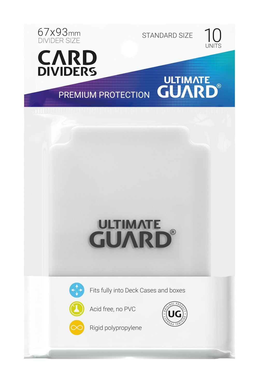 Ultimate Guard Ultimate Guard Card Dividers Standard Size (10) - Transparent