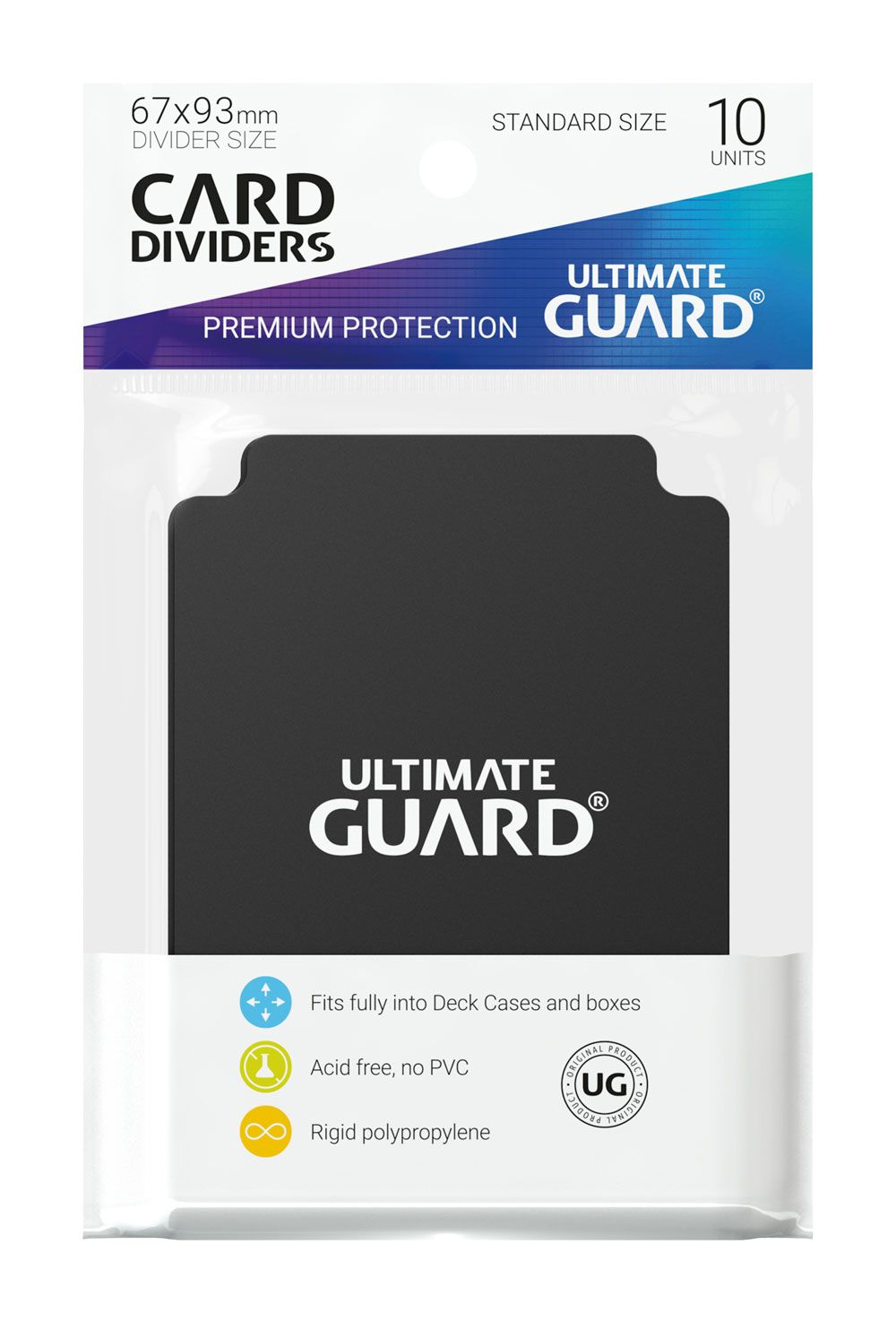 Ultimate Guard Ultimate Guard Card Dividers Standard Size (10) - Black
