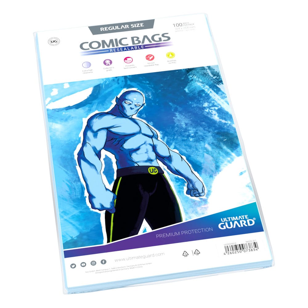 Ultimate Guard Ultimate Guard Comic Bags Resealable (100) - Regular Size