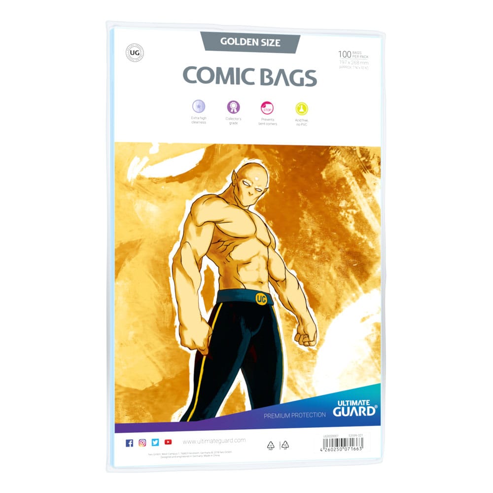 Ultimate Guard Ultimate Guard Comic Bags Standard (100) - Golden Size