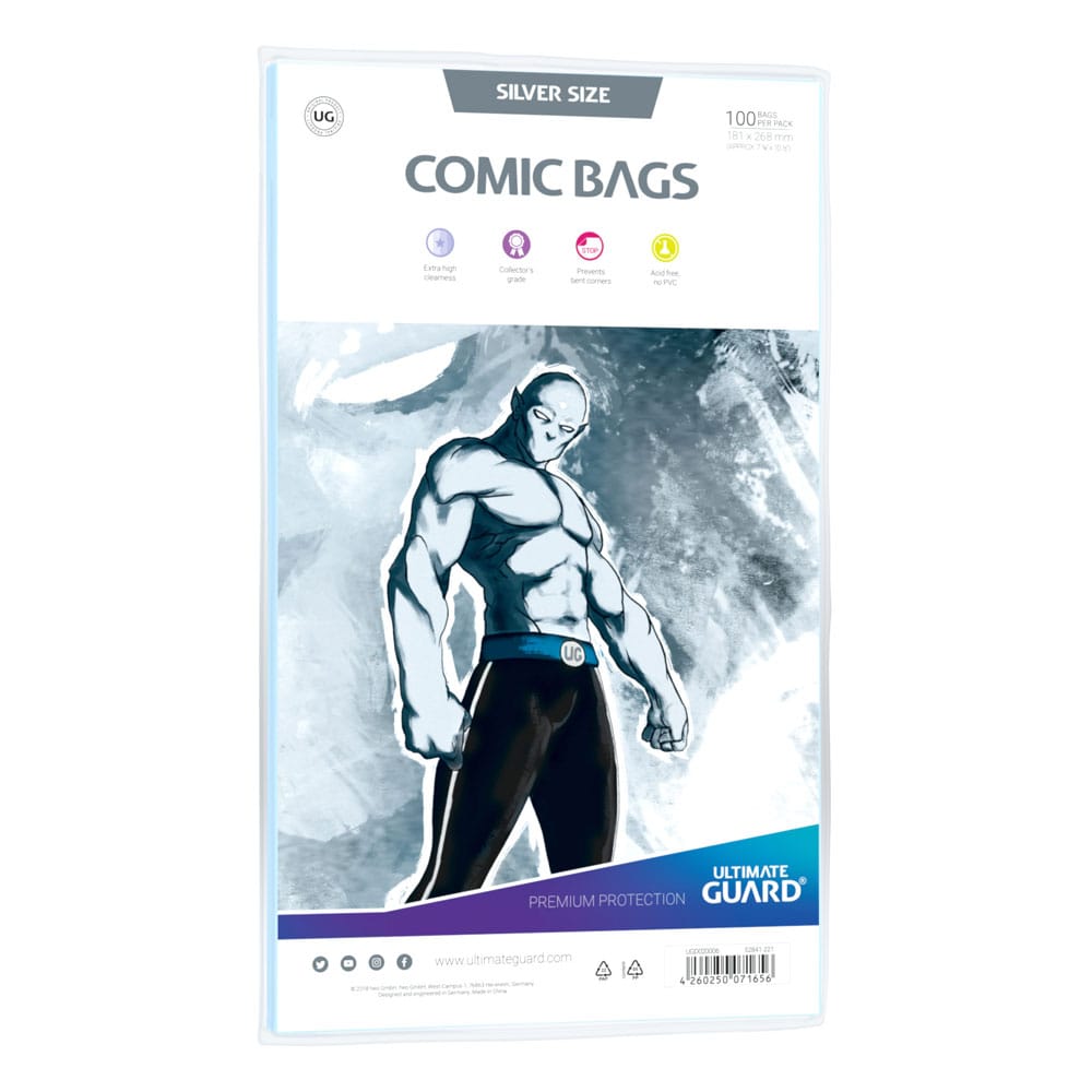 Ultimate Guard Ultimate Guard Comic Bags Standard (100) - Silver Size