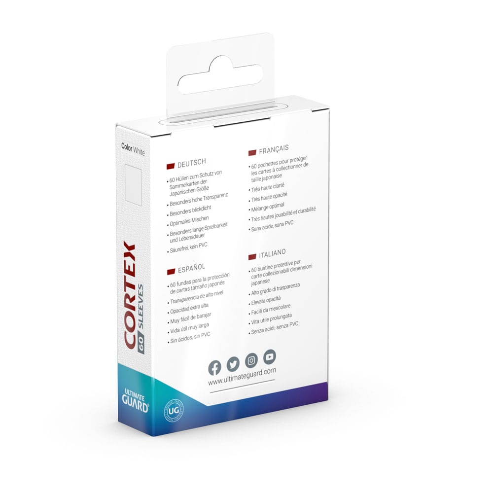 Ultimate Guard Ultimate Guard Cortex Sleeves Japanese Size (60) - White