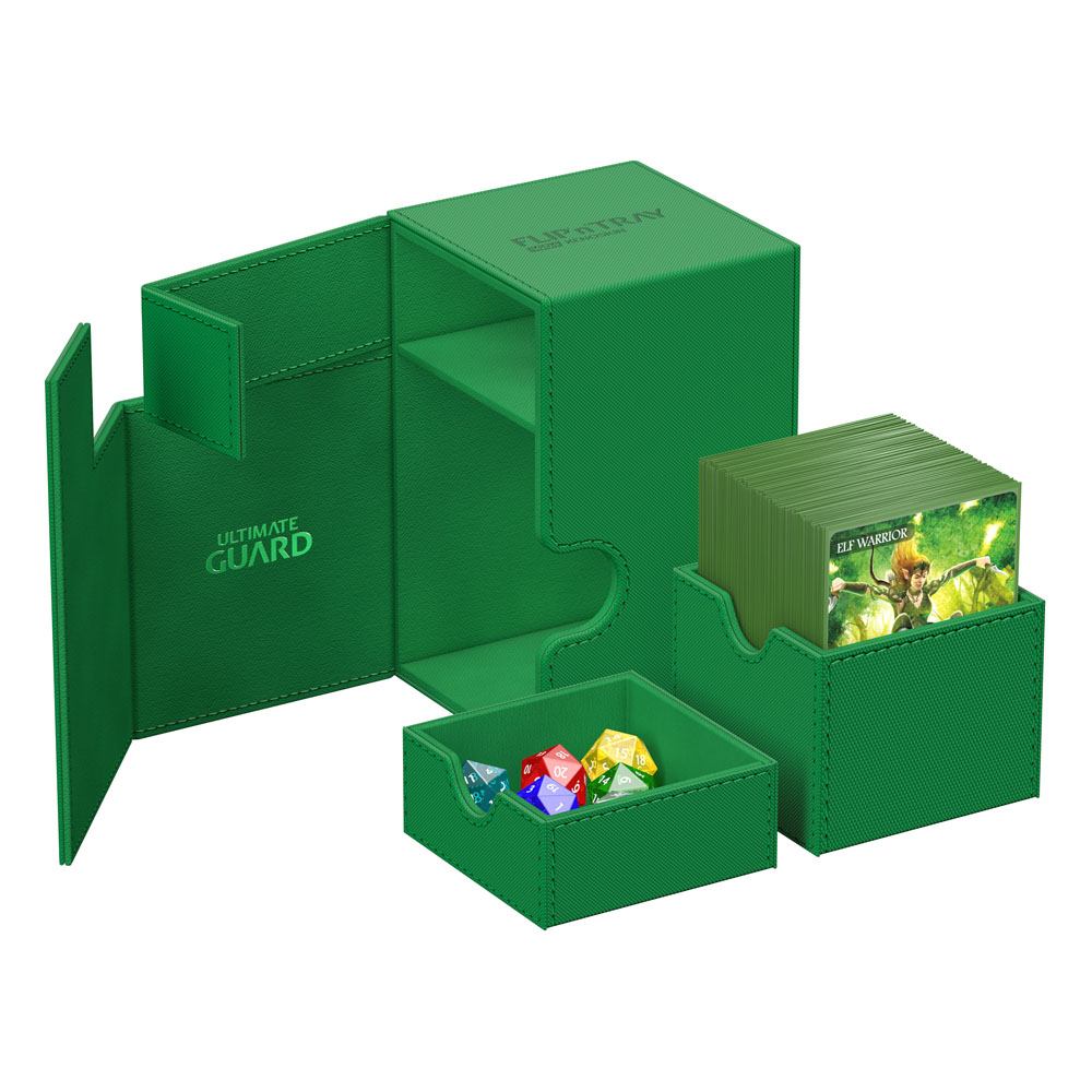 Ultimate Guard Ultimate Guard Flip'n'Tray 100+ Xenoskin - Green