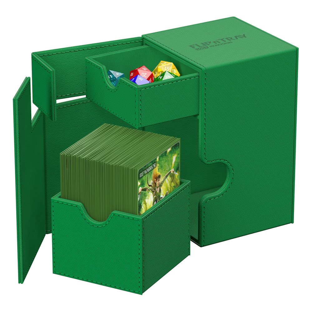 Ultimate Guard Ultimate Guard Flip'n'Tray 100+ Xenoskin - Green