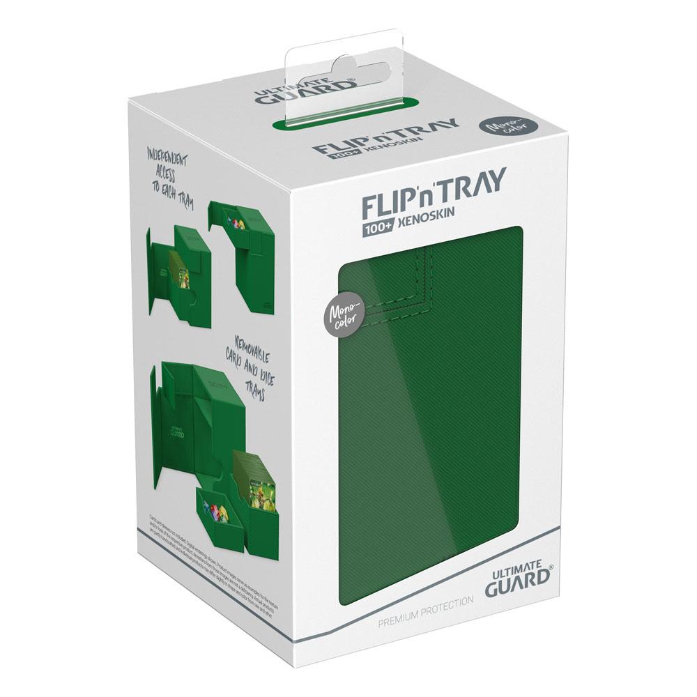 Ultimate Guard Ultimate Guard Flip'n'Tray 100+ Xenoskin - Green